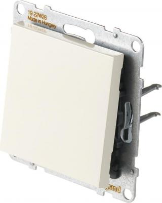 Переключатель Suno одноклавишный встраиваемый слоновая кость (721207) – фото 2