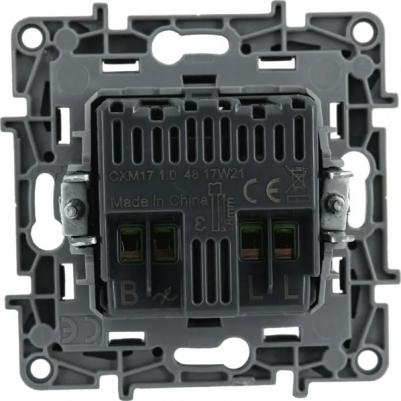 Светорегулятор/Диммер поворотный без нейтрали Etika 672619 антрацит – фото 8