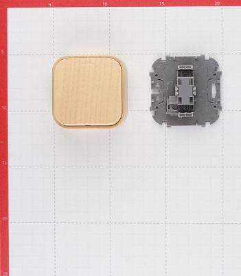 Выключатель 1кл сосна о/у Quteo – фото 3