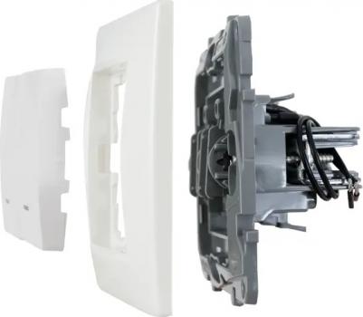 Выключатель 2кл свет белый ETIKA – фото 1