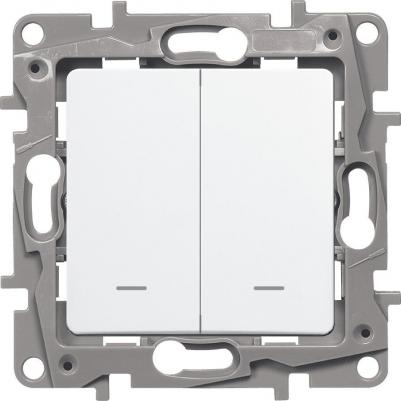 Выключатель 2кл свет белый ETIKA – фото 5