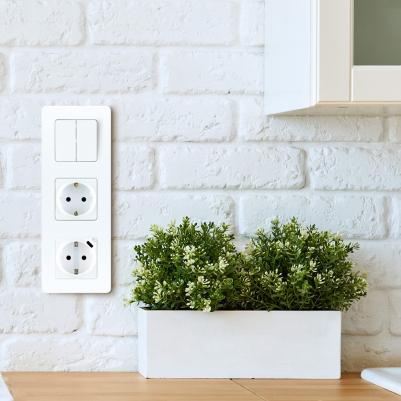 Выключатель двухклавишный Inspiria 10А IP20 механизм cкрытого монтажа белый – фото 6