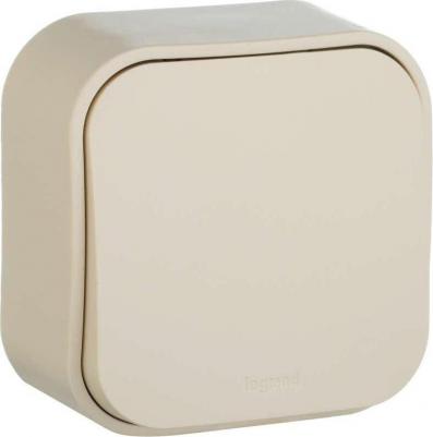 Выключатель одноклавишный "ОП 10 АХ Quteo", слоновая кость – фото 4