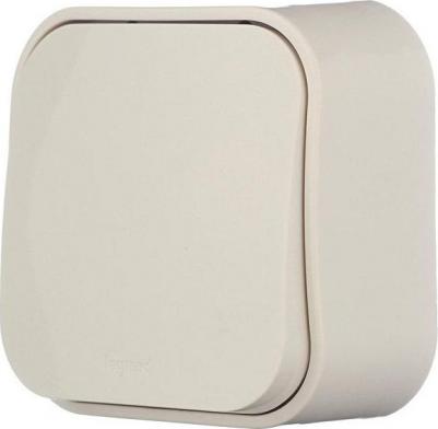 Выключатель Quteo 782230 одноклавишный открытая установка слоновая кость – фото 4