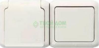 Выключатель с сетевой розеткой Quteo 782318 IP44 – фото 8