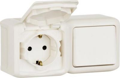 Выключатель с сетевой розеткой Quteo 782318 IP44 – фото 12