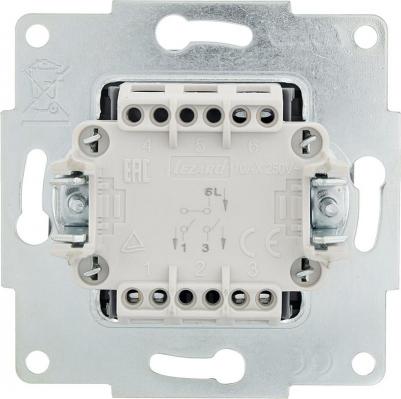 Двойной выключатель VESNA графит 742-3488-101 – фото 1