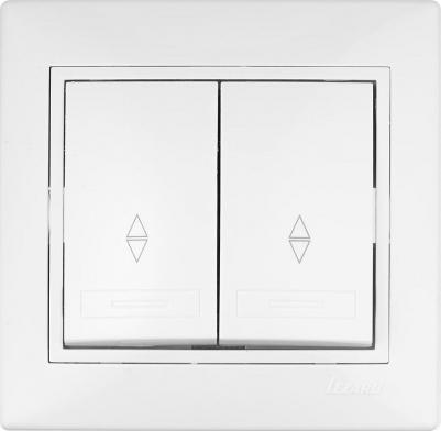 Проходной двойной выключатель 701-0202-106 Mira, 10 А – фото 3