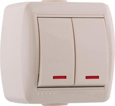 Выключатель Ната Оу 2 710-0300-112 Кл. Крем. (Инд.) – фото 4