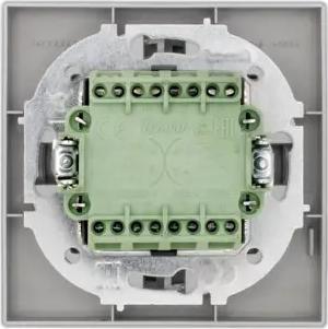 Выключатель встраиваемый Osen 2 клавиши цвет серый матовый – фото 1