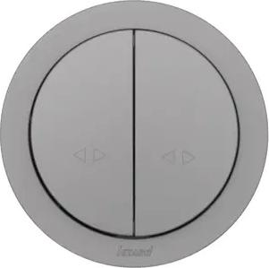 Выключатель встраиваемый Osen 2 клавиши цвет серый матовый – фото 4