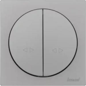 Выключатель встраиваемый Osen 2 клавиши цвет серый матовый – фото 6