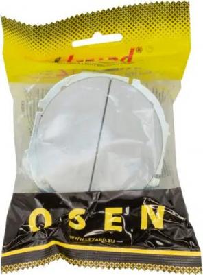 Выключатель встраиваемый Osen 2 клавиши цвет серый матовый – фото 8