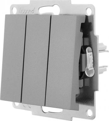 Выключатель встраиваемый Vesna 742-3588-109 1 клавиша цвет платина 6941372136918 – фото 3