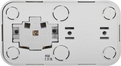 Блок выключателя с розеткой Siva Ustu 451A2 двухклавишный белый с заземлением – фото 5