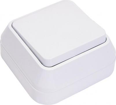 Выключатель 1-кл. ОП 10А IP20 бел. 45101 – фото 1