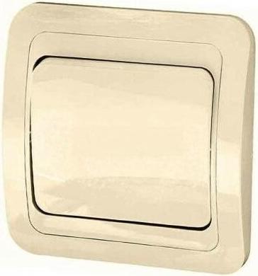 Выключатель 1-кл. СП Mimoza 10А IP20 крем./крем. 25001 – фото 3