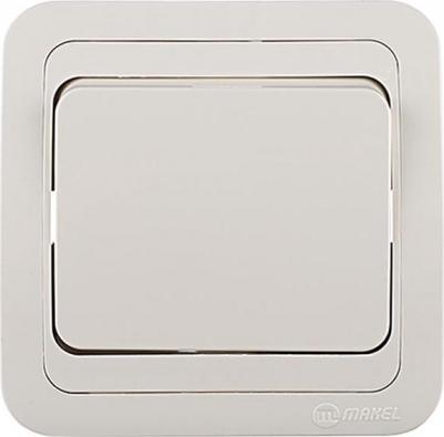 Выключатель 1-кл. СП Mimoza 10А IP20 крем./крем. 25001