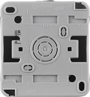 Выключатель Nemliyer Plus ОУ, 1 клавиша, винтовой зажим, IP55, серый, 36064001 – фото 3