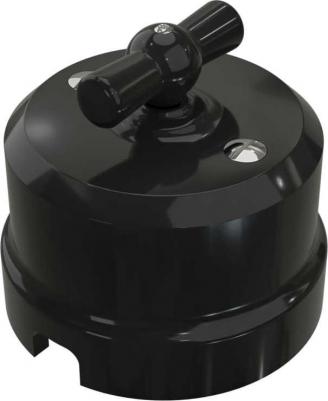 Двухклавишный фарфоровый поворотный выключатель аврора GE70403-05