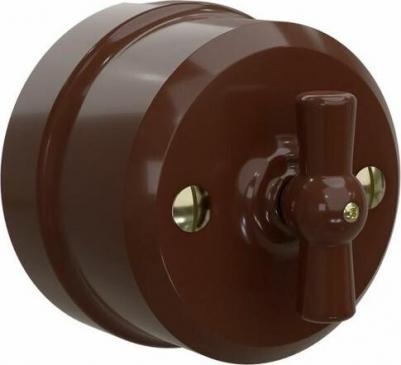 Ретро фарфоровый поворотный перекрестный выключатель аврора GE70406-04 – фото 1