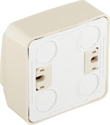 1-клавишный выключатель ОП Этюд 10А с инд. крем. SchE BA10-005K – фото 3