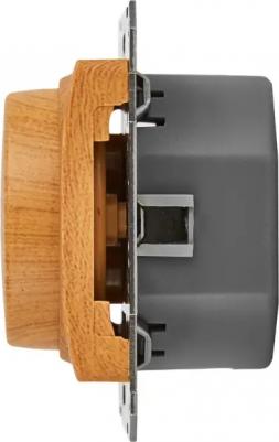 Диммер встраиваемый Glossa 400 Вт цвет дуб – фото 1