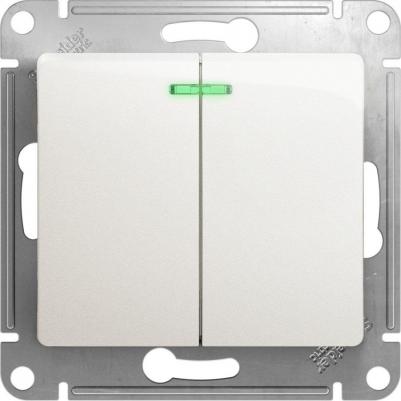 Двухклавишный механизм выключателя Glossa 3606485436166 – фото 2