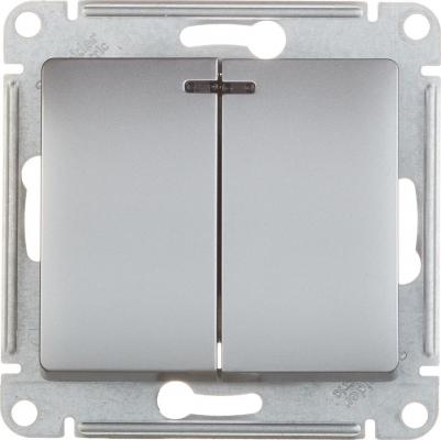 Двухклавишный выключатель GLOSSA 3606480658358 – фото 8