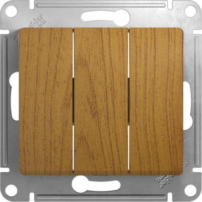 GLOSSA мех. выкл. СУ 3 кл. темный дуб GSL000531 (2!)