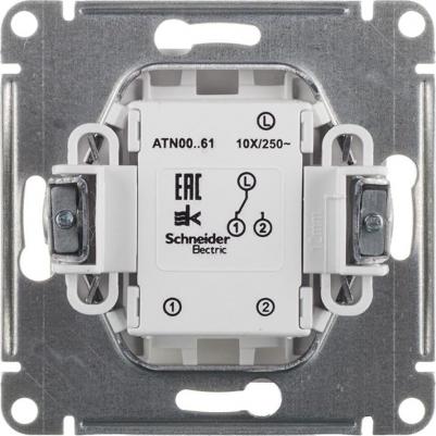 Механизм переключателя 1-кл. СП AtlasDesign 10А IP20 10AX бел. SchE ATN000161 – фото 6