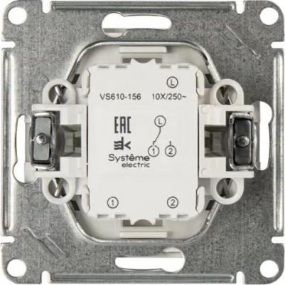 Механизм переключателя проходного 1-кл. СП W59 10А IP20 10AX бел. | код VS610-156-1-86 | – фото 11