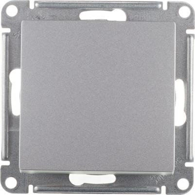 Механизм выключателя 1-кл. СП AtlasDesign 10А IP20 10AX алюм. SchE ATN000311