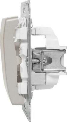 Механизм выключателя 1-кл. СП Glossa 10А IP20 10AX платина SchE GSL001211 – фото 8