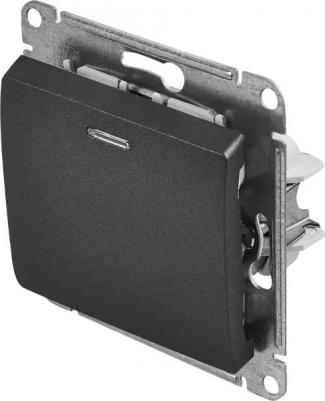 Механизм выключателя 1-кл. СП Glossa 10А IP20 10AX с подсветкой антрацит SchE GSL000713