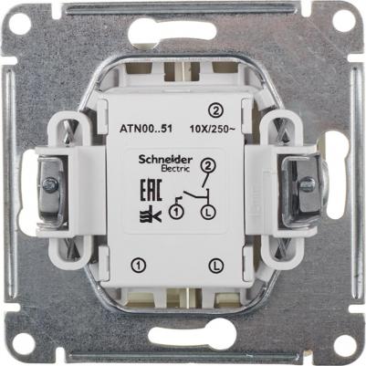 Механизм выключателя 2-кл. СП AtlasDesign 10А IP20 10AX алюм. SchE ATN000351 – фото 4