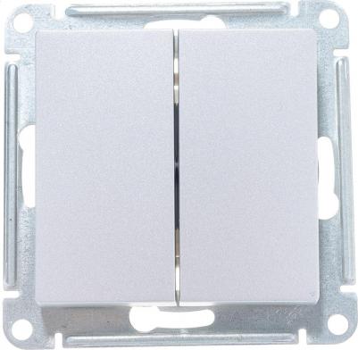 Механизм выключателя 2-кл. СП AtlasDesign 10А IP20 10AX алюм. SchE ATN000351 – фото 5
