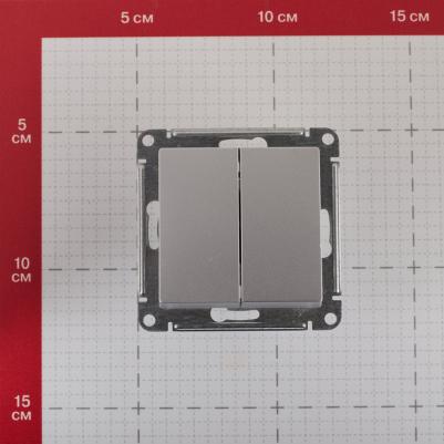 Механизм выключателя 2-кл. СП AtlasDesign 10А IP20 10AX алюм. SchE ATN000351 – фото 10