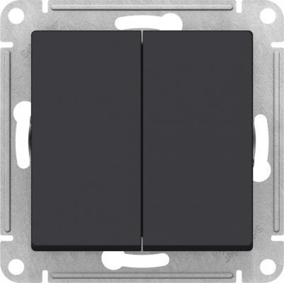 Механизм выключателя 2-кл. СП AtlasDesign 10А IP20 10AX карбон SchE ATN001051 – фото 4