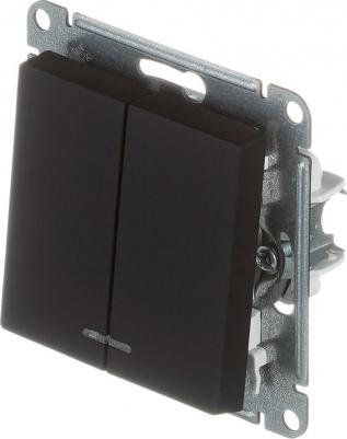 Механизм выключателя 2-кл. СП AtlasDesign 10А IP20 10AX с подсветкой карбон SchE ATN001053 – фото 5