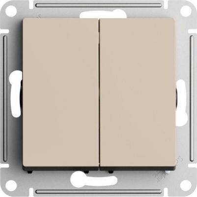 Механизм выключателя 2-кл. СП AtlasDesign 10А IP20 10AX с подсветкой шампань SchE ATN000553 – фото 4