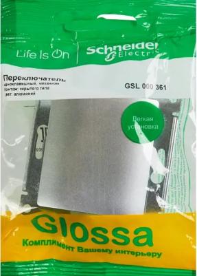 Одноклавишный переключатель GLOSSA – фото 4