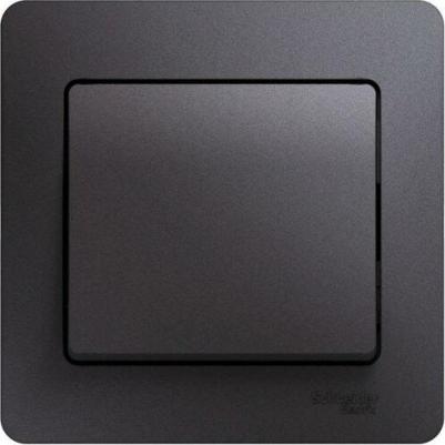 Выключатель 1-кл. СП Glossa 10А IP20 10AX в сборе графит SchE GSL001312