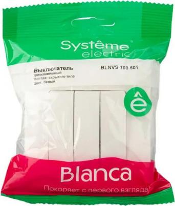 Выключатель 3-кл. СП Blanca 10А IP20 250В бел. SchE BLNVS100501 – фото 13