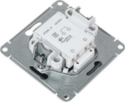 Выключатель Atlas Design 1-клавишный с подсветкой 10АХ,ATN001413 – фото 2