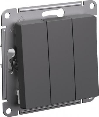 Выключатель Atlas Design 3-клавишный 10АХ,ATN001431