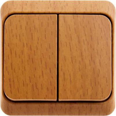 Выключатель BA10-001b Этюд 1клавишный открытой проводки 10А белый – фото 3