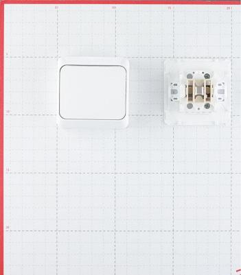 Выключатель BA10-001b Этюд 1клавишный открытой проводки 10А белый – фото 6