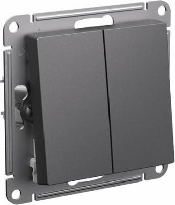 Выключатель Systeme Electric Atlas Design, ATN001351, лотос, 2-клавишный – фото 1