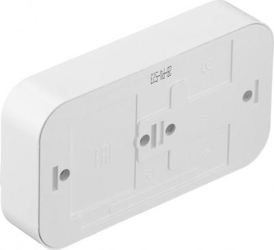 Блок выключателя с розеткой EV0362-5240 двухклавишный открытая установка белый без заземления – фото 4